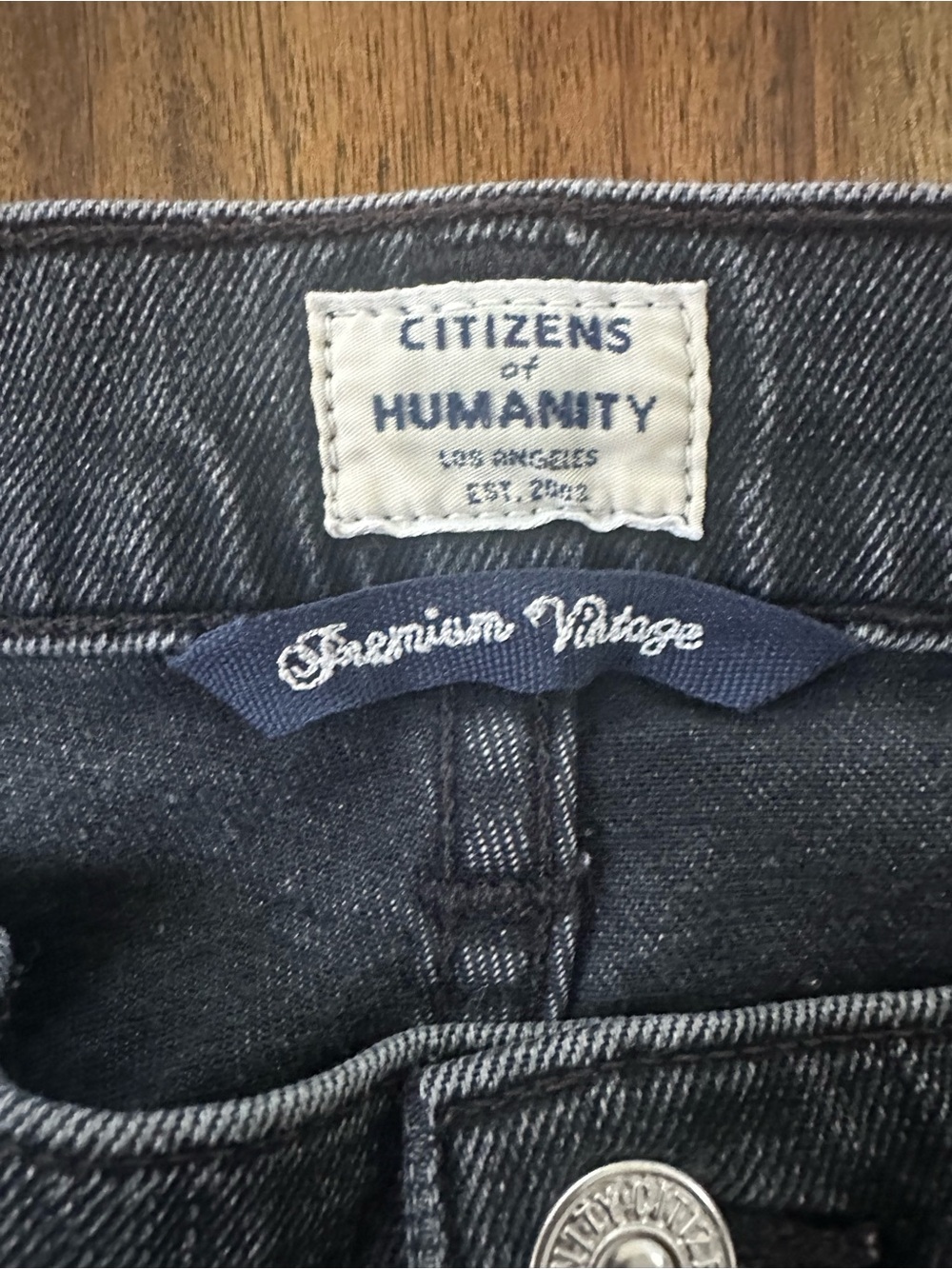 Citizens Of Humanity Elsa mid rise slim fit crop Premium Vintage Black Jeans - Picture 3 of 9